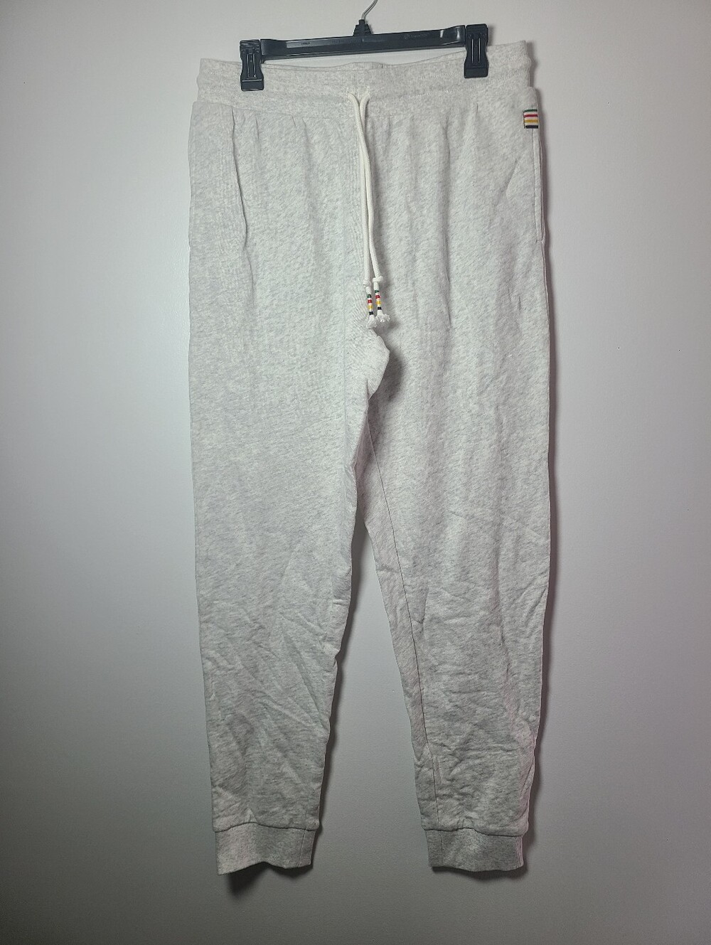 Hudson's Bay Company Stripes Cotton Drawstring Jogger Pants Mens Size Medium